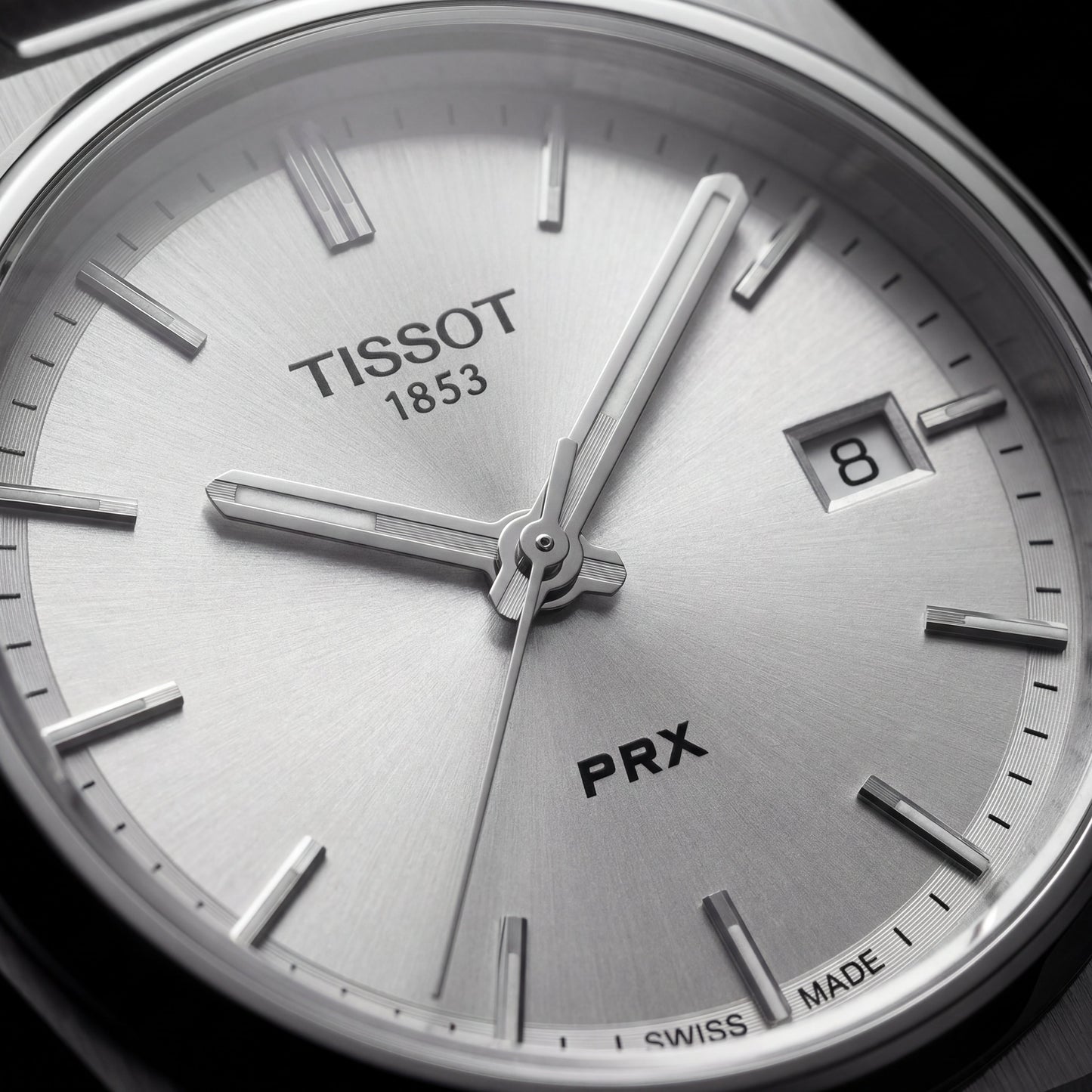 Stainless Steel Integrated Bracelet Silver Dial Date Watch – Women