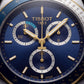 Luxury Two-Tone Stainless Steel Chronograph Tachymeter Blue Dial Premium Bracelet Watch – Men