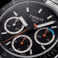 Luxury Stainless Steel Chronograph Tachymeter Black Dial Sport Bracelet Watch – Men