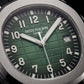 Luxury Stainless Steel Sport Watch Green Embossed Dial Black Rubber Strap Premium Watch – Men