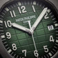 Luxury Stainless Steel Sport Watch Green Embossed Dial Green Rubber Strap Premium Watch – Men
