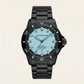 Premium Black Stainless Steel Diver Style Watch Ice Blue Dial Date Display Sport Luxury Watch – Men