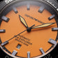 Premium Black Stainless Steel Diver Style Watch Orange Dial Date Display Sport Luxury Watch – Men