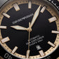 Premium Two-Tone Stainless Steel Diver Style Watch Black Dial Gold Accents Date Display Sport Luxury Watch – Men