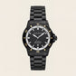 Premium Black Stainless Steel Diver Style Watch Black Dial Gold Accent Bezel Date Display Sport Luxury Watch – Men