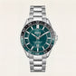 Premium Silver Stainless Steel Watch Green Dial Sport Bezel Date Display Classic Luxury Watch – Men