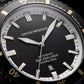 Premium Black Stainless Steel Diver Style Watch Black Dial Gold Accent Bezel Date Display Sport Luxury Watch – Men