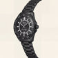 Premium Black Stainless Steel Watch Black Dial Sport Bezel Date Display All-Black Luxury Watch – Men