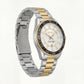 Premium Two-Tone Stainless Steel Watch White Dial Gold Accent Bezel Date Display Classic Luxury Watch – Men