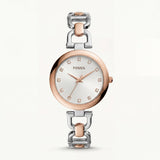 Rose Gold & Silver Luxury Bracelet Watch for Women