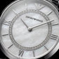 Silver Mother-of-Pearl Crystal Ring Watch – Luxe Edition