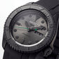 All-Black Automatic Dive Men’s Watch with Matte Grey Dial