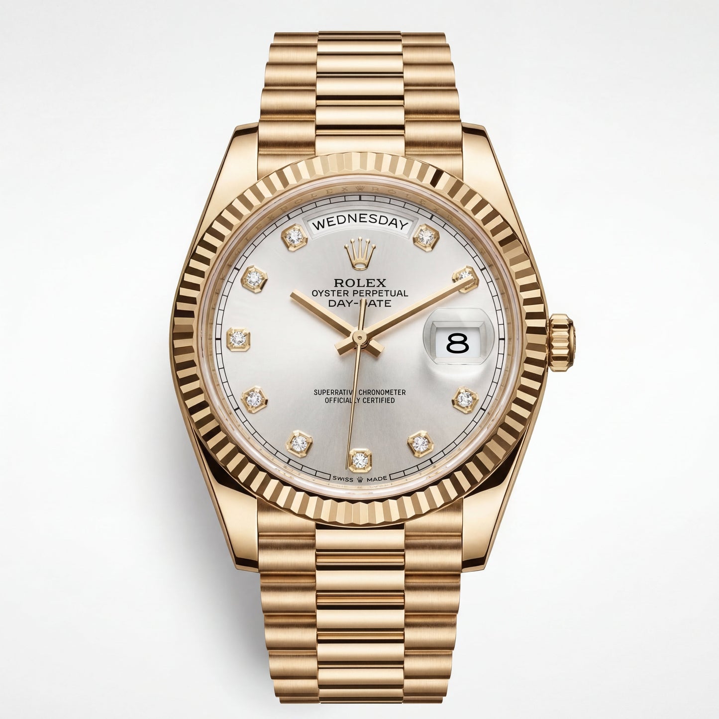 Centrix Gold Diamond Day-Date Watch