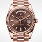 Rose Gold Day-Date Luxury Stainless Steel Watch