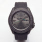 All-Black Automatic Dive Men’s Watch with Matte Grey Dial