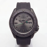 All-Black Automatic Dive Men’s Watch with Matte Grey Dial