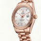 Rose Gold Day-Date President-Style Luxury Men’s Watch with Fluted Bezel