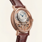 Rose Gold Skeleton Tourbillon-Style Luxury Men’s Watch with Leather Strap