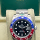 Premium Silver GMT Style Luxury Watch Blue Red Pepsi Bezel Jubilee Bracelet Classic Statement Watch – Men