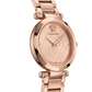 Rose Gold Stainless Steel Case Champagne Dial Luxury Medusa Bracelet Watch – Women