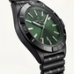 Midnight Black Green Sunburst Luxury Men’s Watch