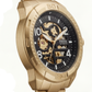 Gold Skeleton Dial Automatic Men’s Watch