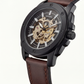 Vintage Black Skeleton Dial Men’s Automatic Watch