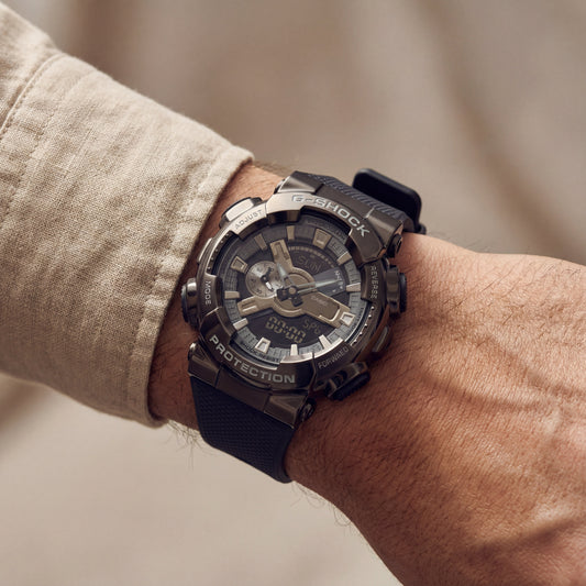 Stealth Black Hybrid Chronograph Tactical Sports Watch