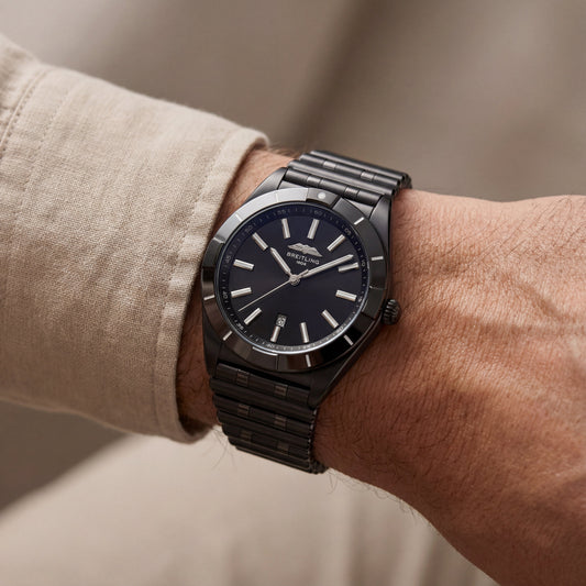 All-Black Steel Minimalist Date Men’s Watch