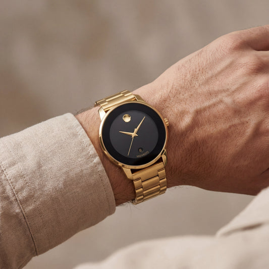 Royal Gold Black Minimalist Men’s Watch