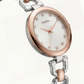 Rose Gold & Silver Luxury Bracelet Watch for Women