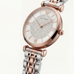 Diamond Aura Pavé Watch – Two-Tone Rose Edition