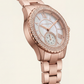 Blush Royale Crystal Watch – Rose Gold Edition