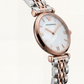 Pearl Essence Minimal Watch – Two-Tone Rose Edition