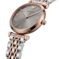 Grey Radiance Crystal Watch – Two-Tone Rose Edition