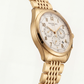 Luxury Gold Stainless Steel Chronograph Watch Silver Dial Arabic Numerals Multi-Subdial Date Display – Men