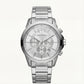 Centrix Classic Silver Chronograph Watch
