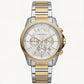 Centrix Ivory Silver–Gold Chronograph Watch