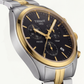 Dual-Tone Black Dial Chronograph Men’s Watch