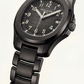 Premium Black Sports Steel Watch with Date Display