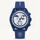 Blue Moon Chronograph Watch with Tachymeter Bezel