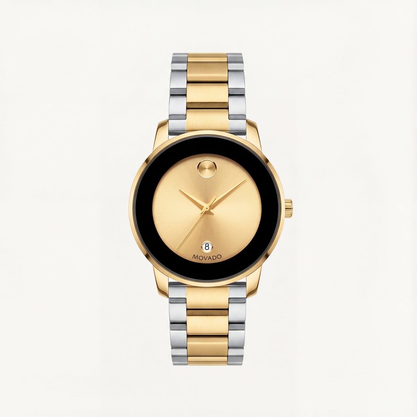 Luxury Gold Dial Two-Tone Stainless Steel Men’s Watch