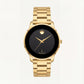 Royal Gold Black Minimalist Men’s Watch