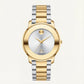 Elite Gold Silver Minimalist Men’s Watch