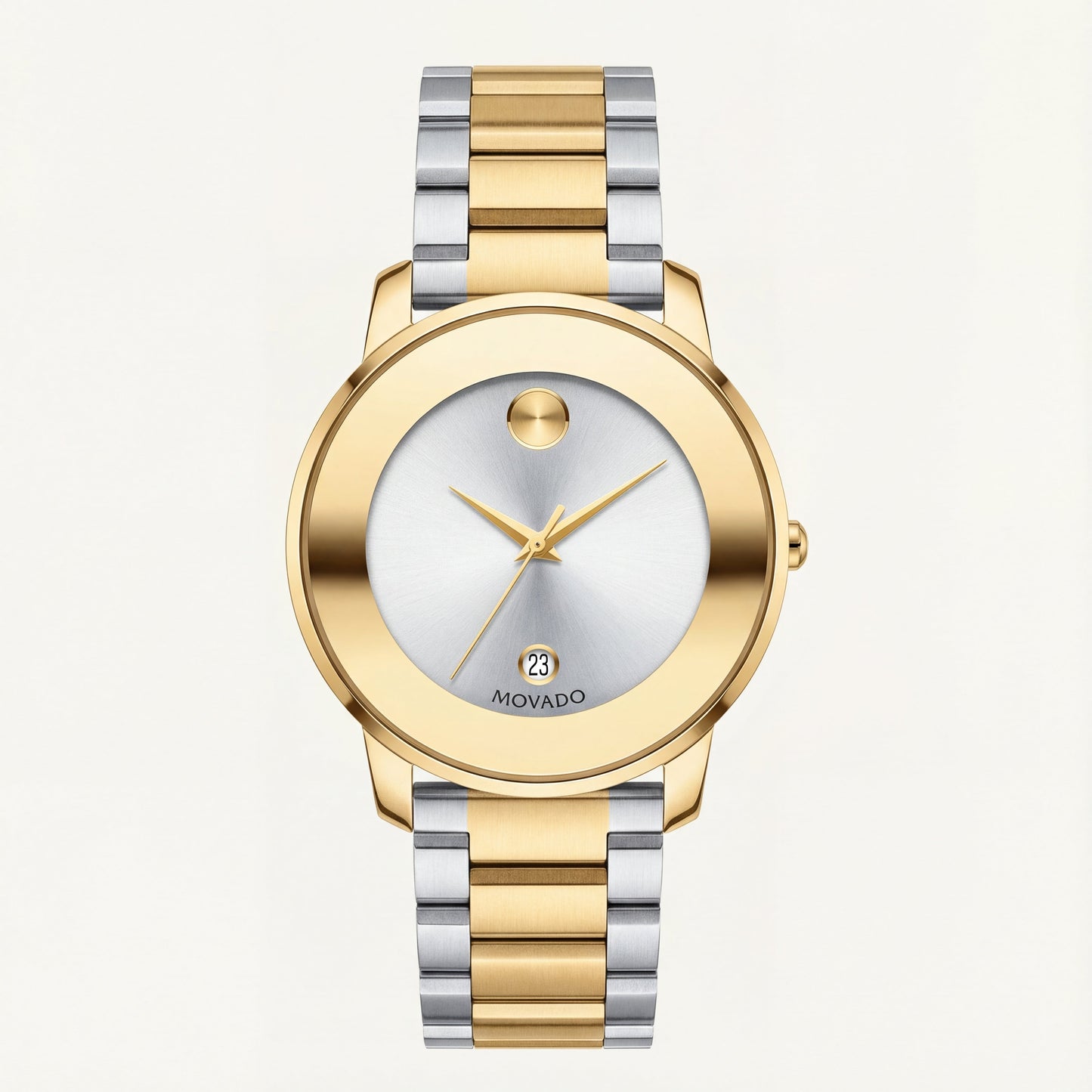 Elite Gold Silver Minimalist Men’s Watch