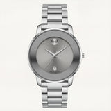 Pure Silver Minimalist Men’s Stainless Steel Watch
