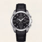 Black Dial Automatic Chronograph Men’s Leather Strap Watch