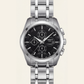 Premium Stainless Steel Chronograph Black Dial Men’s Watch
