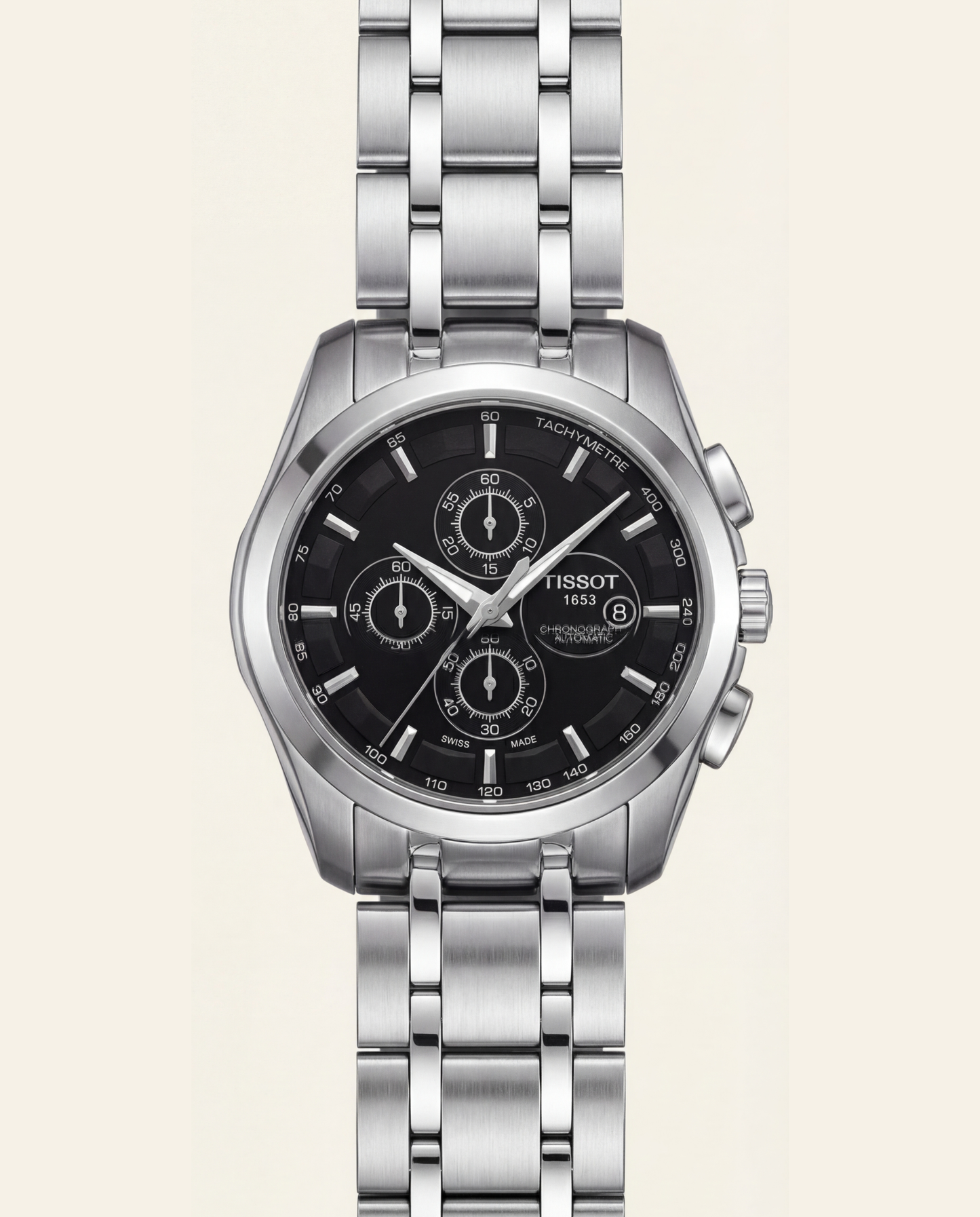 Premium Stainless Steel Chronograph Black Dial Men’s Watch