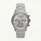 Silver Grey Chronograph Stainless Steel Men’s Watch
